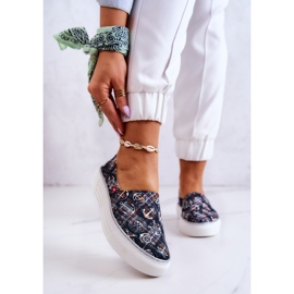 Dámské tenisky Slip On Memory Foam Big Star JJ276012 Black černá 1 Dámské tenisky Slip On Memory Foam Big Star JJ276012 Black černá 1