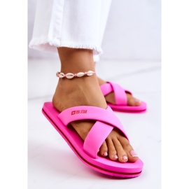 Dámské pěnové pantofle Big Star JJ274A520 Pink růžový 2