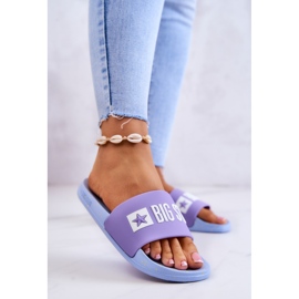 Dámské pantofle Big Star JJ274A525 Violet-Blue fialová 2