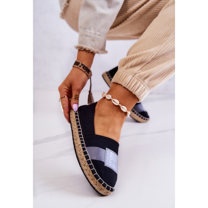 Dámské slip-on espadrilky Big Star JJ274963 černé černý 1