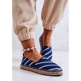 Dámské klasické espadrilky Big Star JJ274960 Navy Blue modrý 2