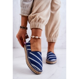 Dámské klasické espadrilky Big Star JJ274960 Navy Blue modrý 1