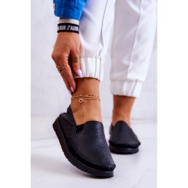 Dámské kožené nazouváky Maciejka 03512-01 Černá 1