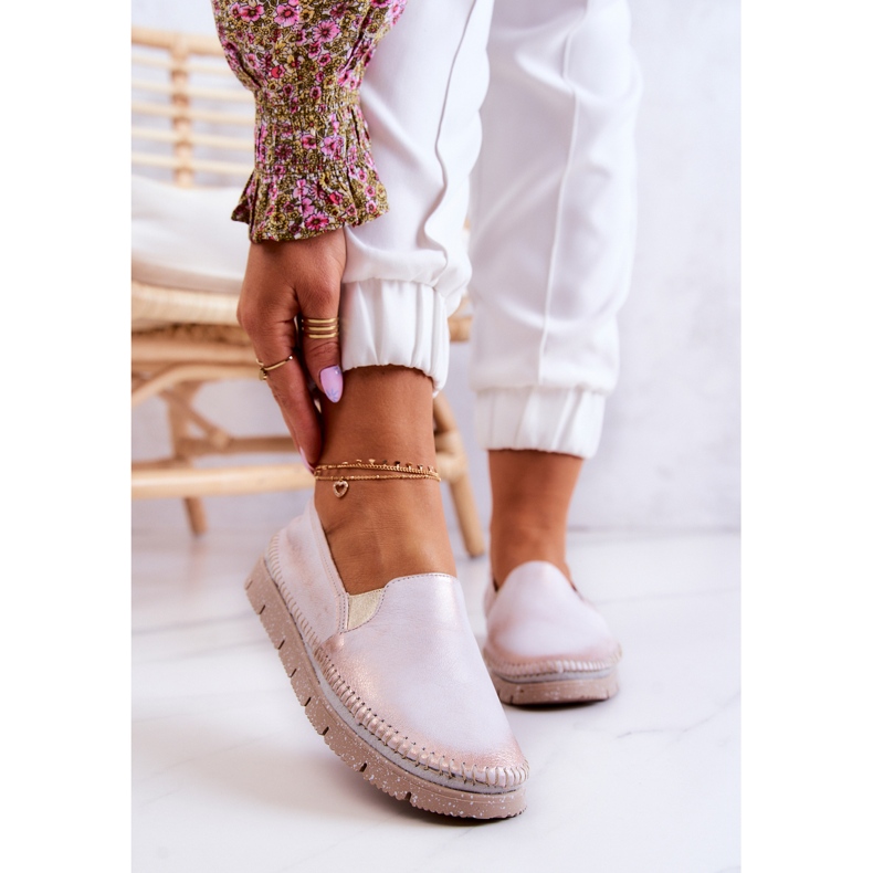 Dámské kožené nazouváky Maciejka 03512-28 Světle růžová růžový 1 Dámské kožené nazouváky Maciejka 03512-28 Světle růžová růžový 1