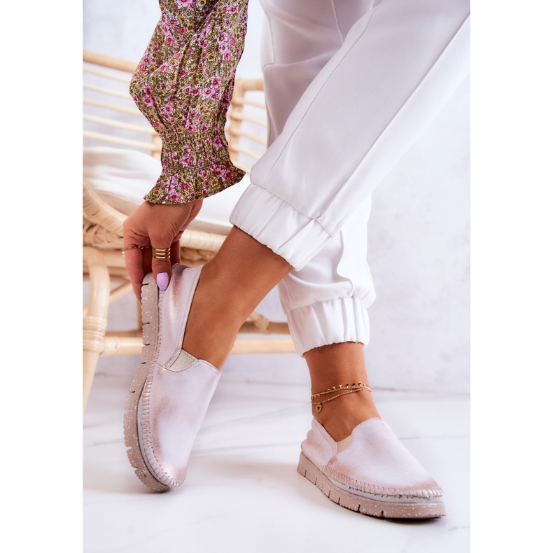 Dámské kožené nazouváky Maciejka 03512-28 Světle růžová růžový 2 Dámské kožené nazouváky Maciejka 03512-28 Světle růžová růžový 2