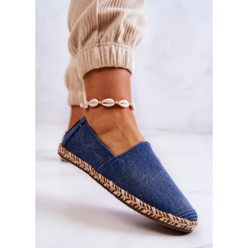 Klasické espadrilky Big Star JJ274902 Modré modrý 2
