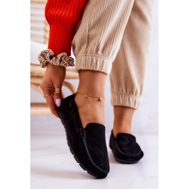 Dámské semišové mokasíny Big Star JJ274654 Black černá 1