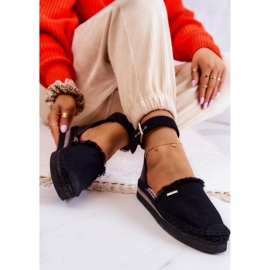 Dámské espadrilky se sponou Big Star JJ274888 Černá černý 2
