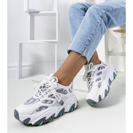 Dámské bílé tenisky značky Melsen bílý vícebarevný 1 Dámské bílé tenisky značky Melsen bílý vícebarevný 1