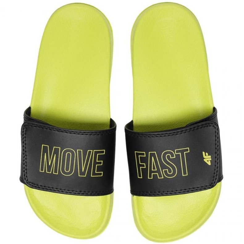 4F Jr HJL22 JKLM002 72N pantofle černá zelená 1 4F Jr HJL22 JKLM002 72N pantofle černá zelená 1