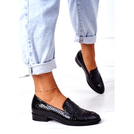 Lakované mokasíny Vinceza 21-10674 černá 2