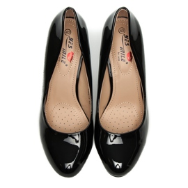 Yes Mile Lakované lodičky černý 1