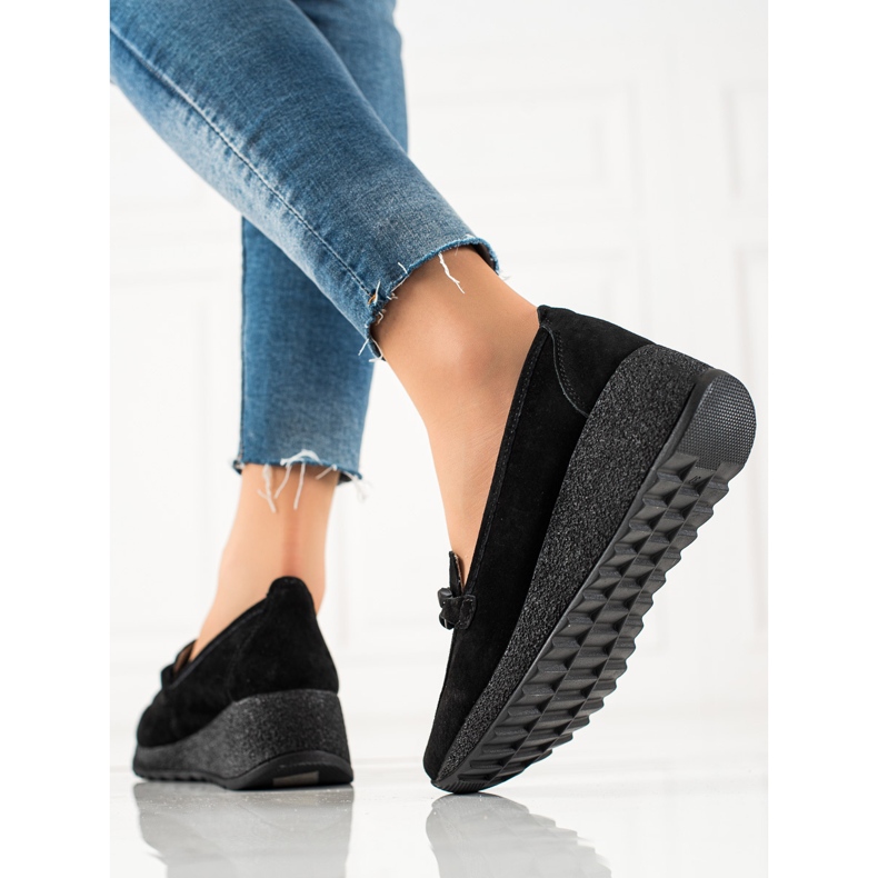 Filippo Kožené Brogues Na Platformě černá 1