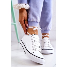 S.Barski Dámské bílé tenisky Menifee se zavazováním bílý 1