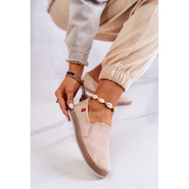 Dámské espadrilky Slip-On Big Star JJ276001 Béžová béžový 1