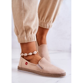 Dámské espadrilky Slip-On Big Star JJ276001 Béžová béžový 2