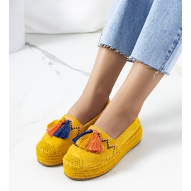 Žluté espadrilky na platformě Pisquid žluť 1