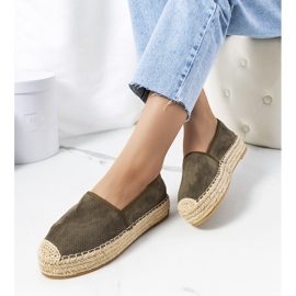 Prolamované espadrilky zelené Capelle zelená 1 Prolamované espadrilky zelené Capelle zelená 1