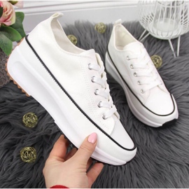 Bílé tenisky na platformě McKeylor W JAN93A bílý 1