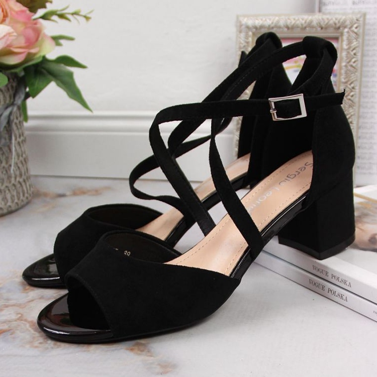 Sandály na postu Sergio Leone W SK367A černé černý 2