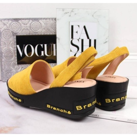 Sandály na klínku Vinceza W JAN108B žluté žlutá 2 Sandály na klínku Vinceza W JAN108B žluté žlutá 2