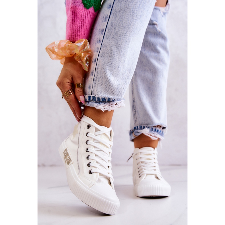 Klasické vysoké tenisky Big Star JJ274379 Bílé bílý 2