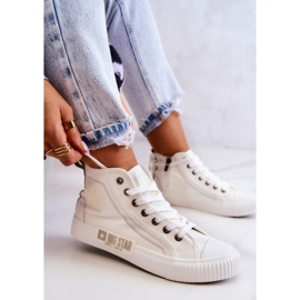 Klasické vysoké tenisky Big Star JJ274379 Bílé bílý 1