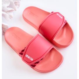 Lehké dětské pantofle Big Star JJ374359 Růžové růžový 2