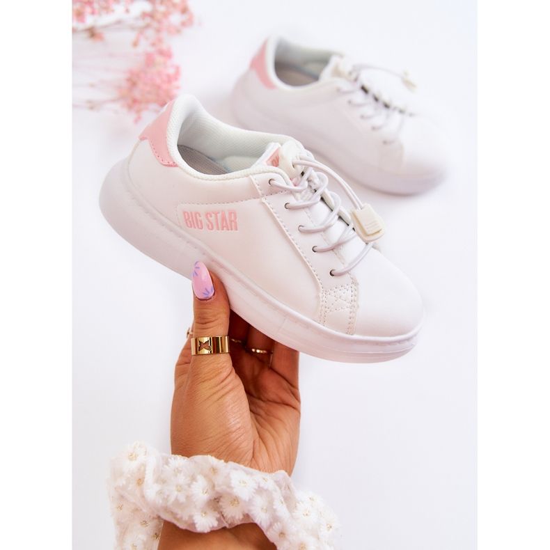 Dětské sportovní boty Big Star JJ374068 White and Pink bílý 1