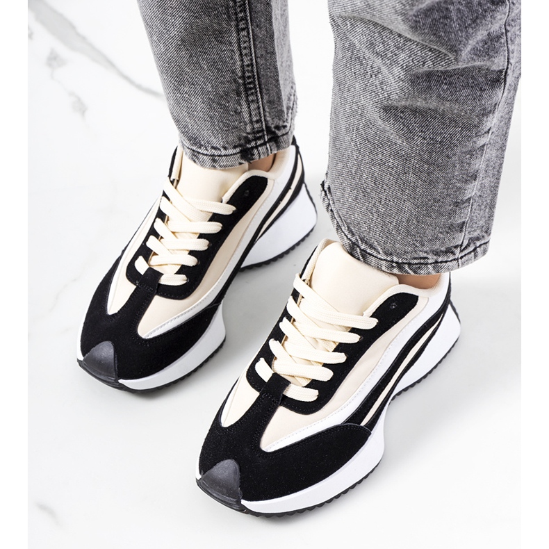 Černé dámské tenisky Hofste béžový 1