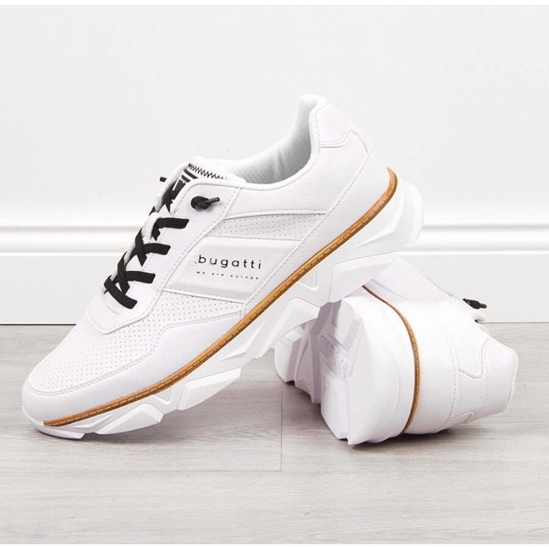 Sportovní obuv pro volný čas Bugatti M JJ153186 bílá bílý 2
