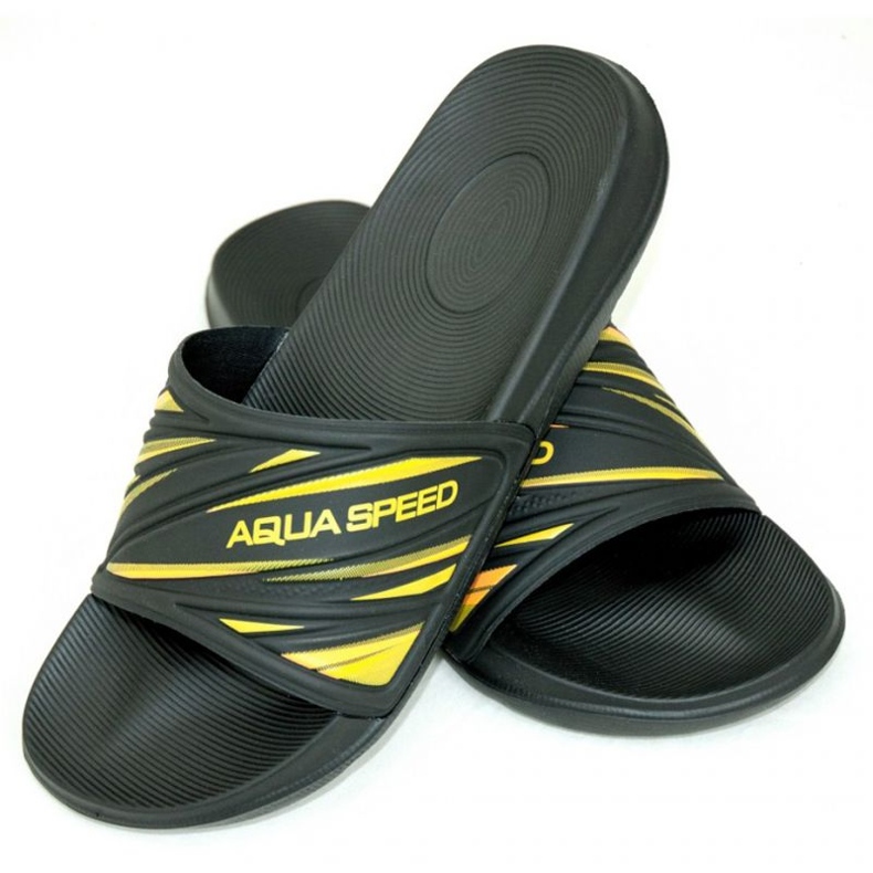 Pantofle Aqua-Speed ​​Idaho M, sloupec 18 černý žluť 1
