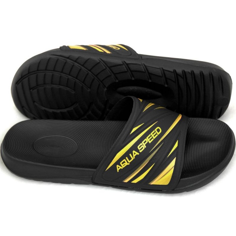 Pantofle Aqua-Speed ​​Idaho M, sloupec 18 černý žluť 2