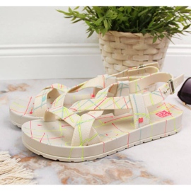 Zaxy W INT1709 béžové gumové sandály béžový 2