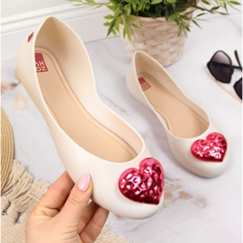 Baleríny Meliski se srdcem Zaxy W INT1711A béžové béžový 1