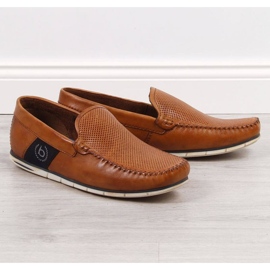 Kožené mokasíny Bugatti JJ153094, hnědé hnědý 1 Kožené mokasíny Bugatti JJ153094, hnědé hnědý 1