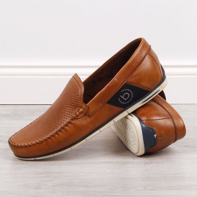 Kožené mokasíny Bugatti JJ153094, hnědé hnědý 2 Kožené mokasíny Bugatti JJ153094, hnědé hnědý 2