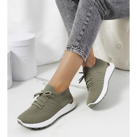Sportovní tenisky Green Ellice khaki zelený 1