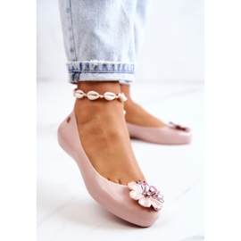 Dámské voňavé gumové baleríny ZAXY JJ285051 Nude růžový 2