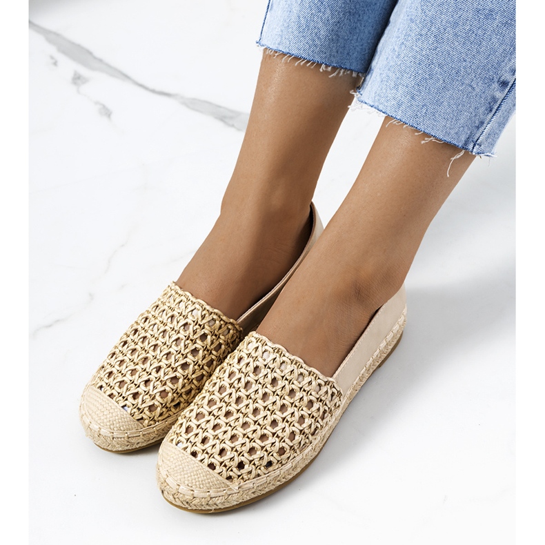 Béžové espadrilky Kiomi béžový 1 Béžové espadrilky Kiomi béžový 1