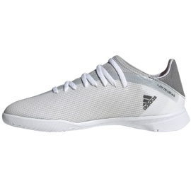 Kopačky Adidas X Speedflow.3 In Jr FY3315 šedá, bílá odstíny šedi 1 Kopačky Adidas X Speedflow.3 In Jr FY3315 šedá, bílá odstíny šedi 1