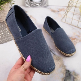 Espadrilky Big Star W JJ274902 modré námořnická modř modrý 1