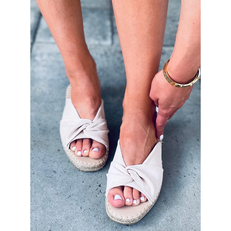 Béžové espadrilky béžový 2