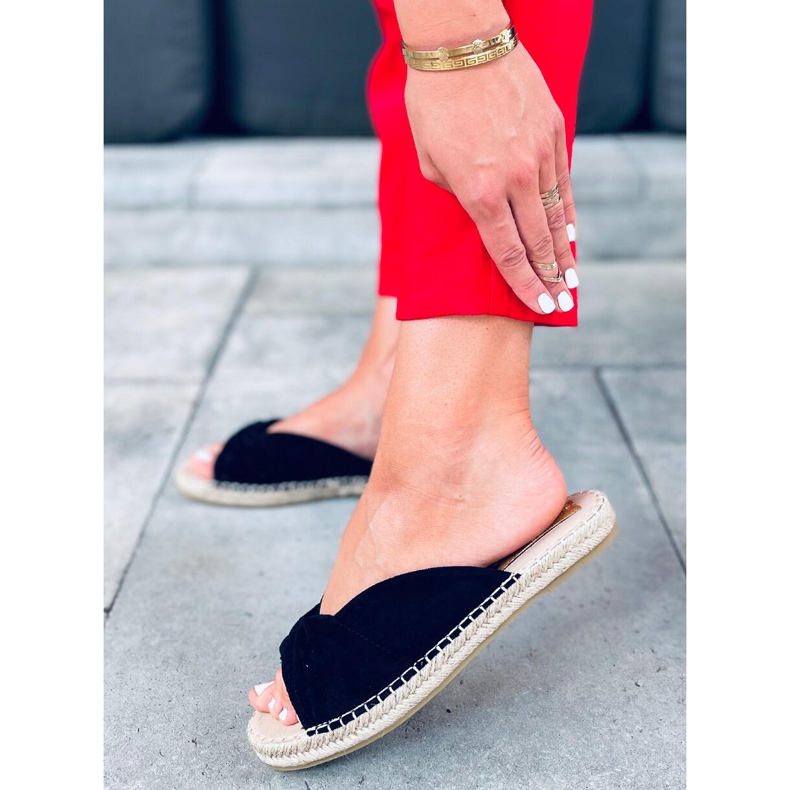 PA1 Černé espadrilky černá 2 PA1 Černé espadrilky černá 2