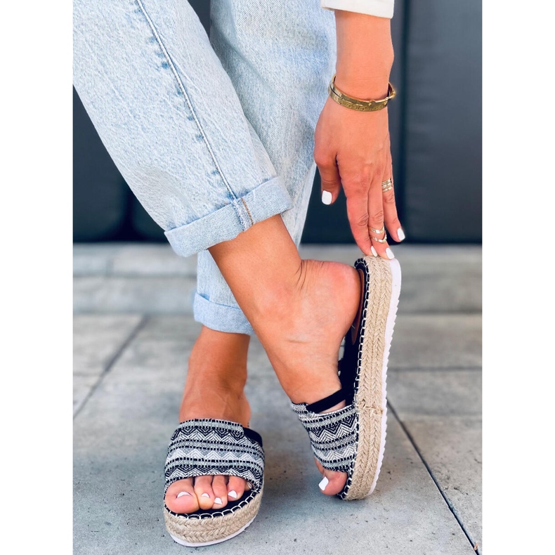 PA1 Dámské espadrilky Nour Black černá 2