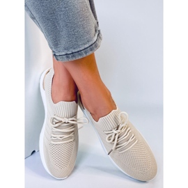 Sportovní boty Bello Beige ponožky béžový 2