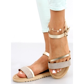 Dámské sandály Tenda Gold zlatý 2