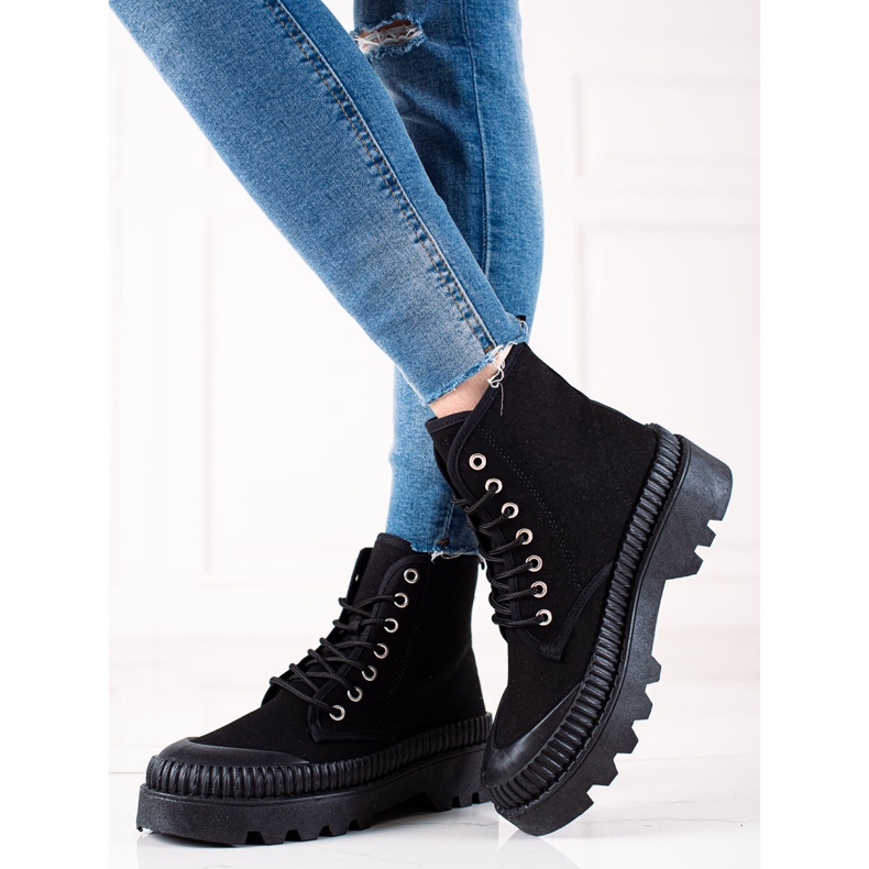 Melisa Módní tenisky na platformě černý 1