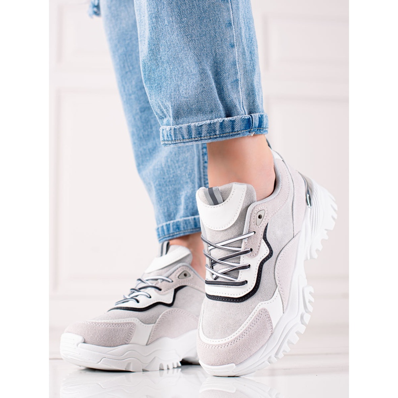 TRENDI Módní tenisky šedá vícebarevný 1