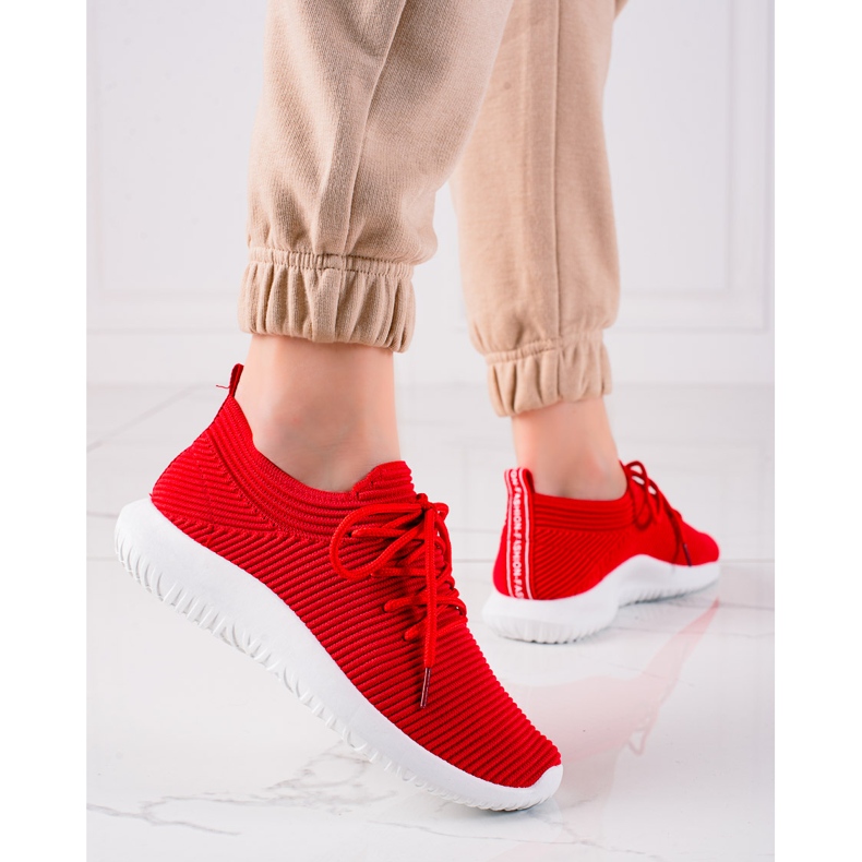 TRENDI Lehké sportovní tenisky červené 1